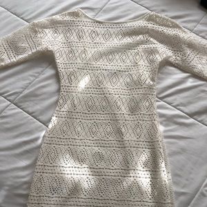 Express white lace mini dress